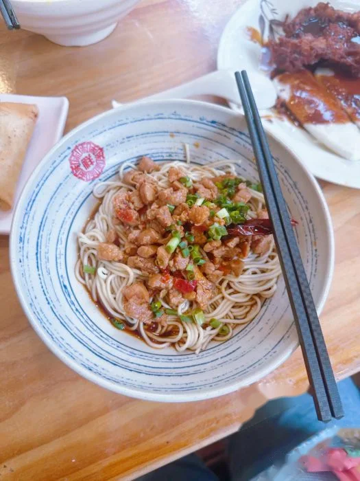 辣肉面 at 祥和面馆(定西路店)